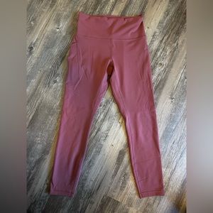 Lululemon pink size 8 leggings. Wore once.